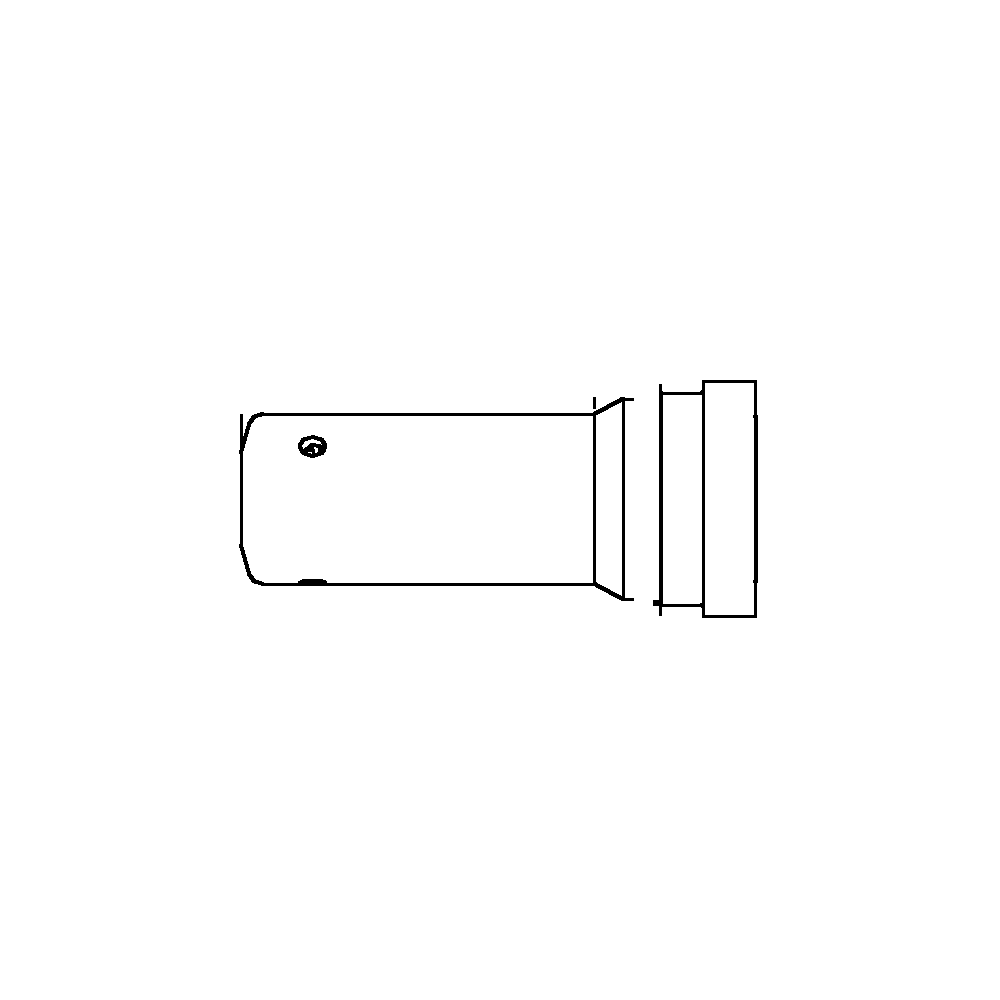 תצוגת מוצר נקייה של ראש סמרור Gage Bilt HP12MM-7624-40 על רקע לבן - Clean product view of Gage Bilt HP12MM-7624-40 nose assembly on a white background