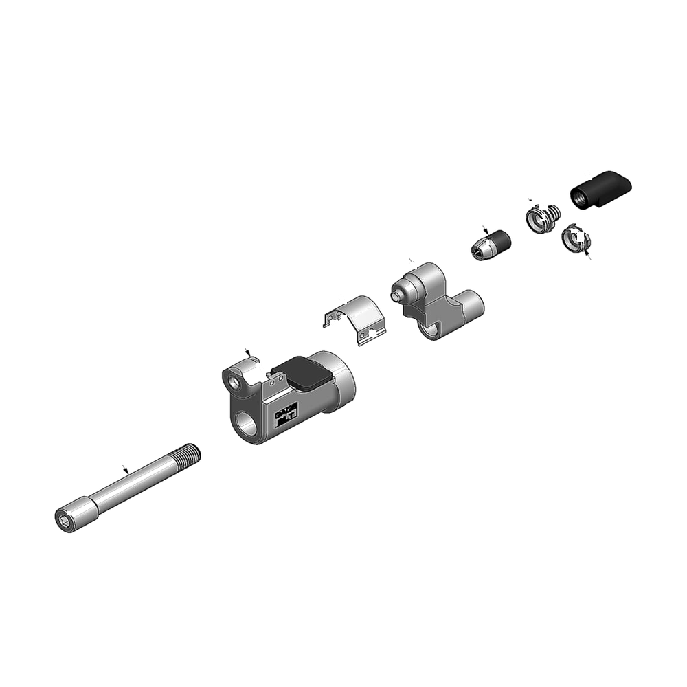 מבט מפורק מספר 2 על רכיבי ראש הסמרור Gage Bilt LGP06-206H-30OS - Exploded component view 2 of Gage Bilt LGP06-206H-30OS nose assembly