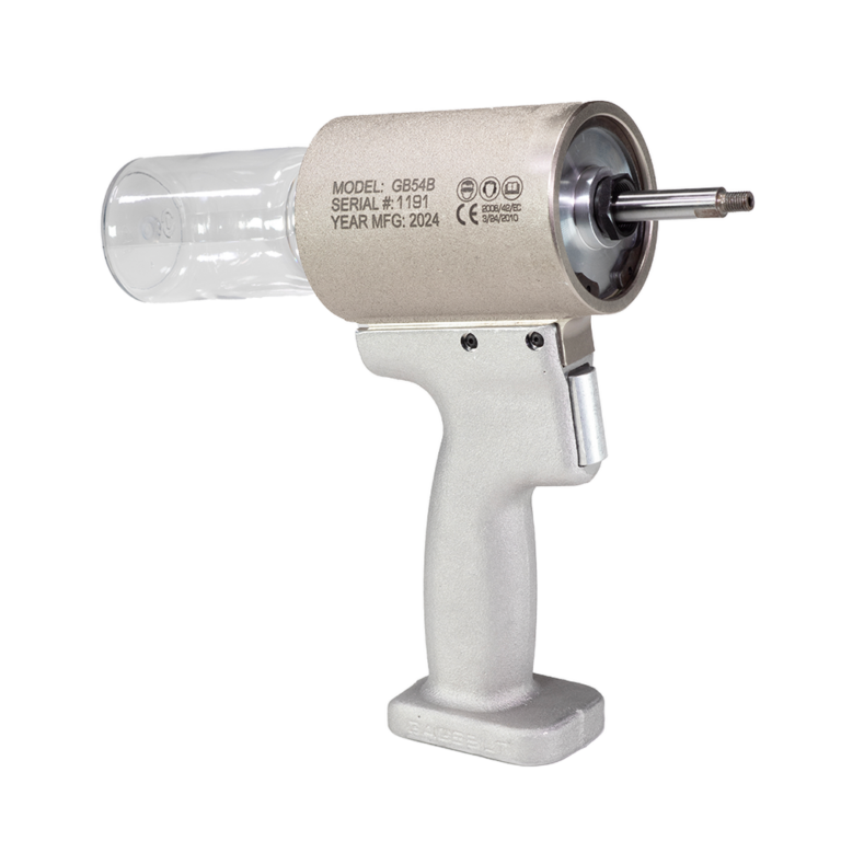כלי סמרור פנאומטי Gage Bilt GB54B בתצוגת מוצר על רקע לבן - Gage Bilt GB54B pneumatic riveting tool shown on a white background