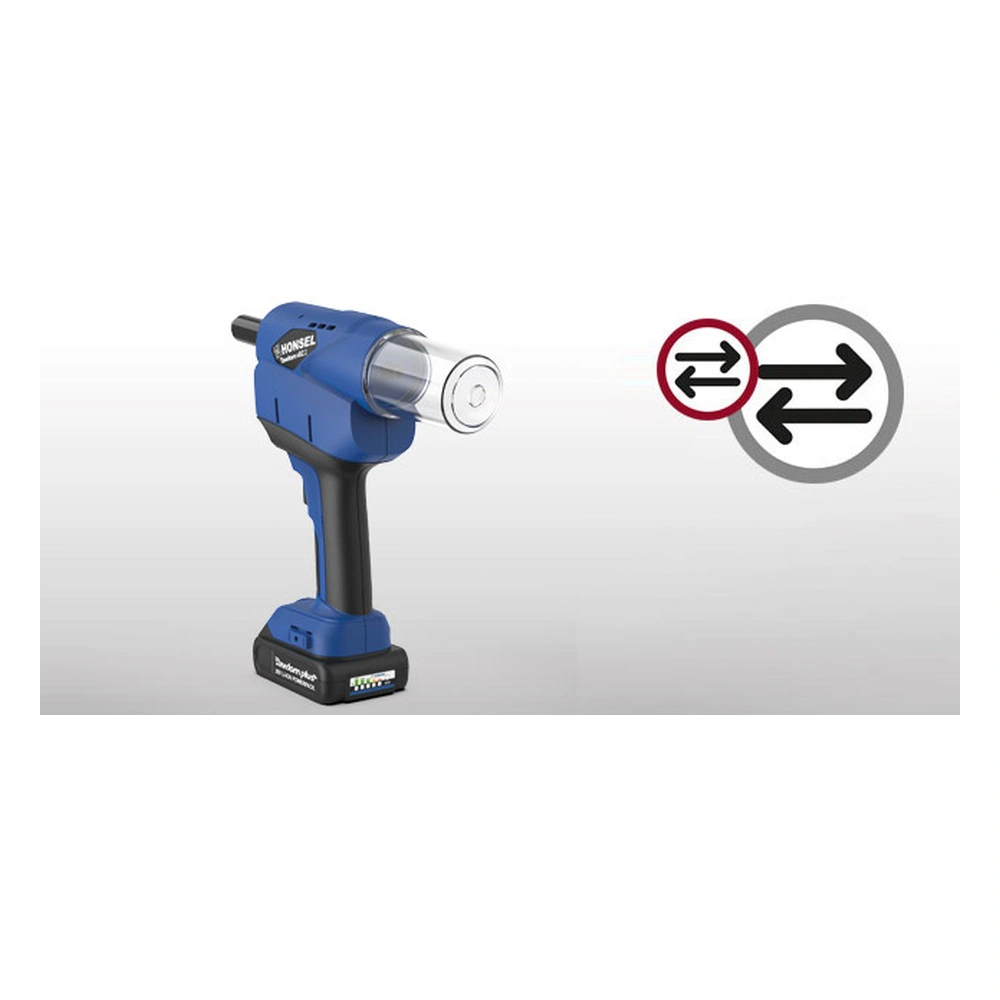 יישום סמרור באמצעות כלי הסמרור הנטען Honsel Rivdom eBZ 2 FERO - Riveting application with the Honsel Rivdom eBZ 2 FERO cordless riveting tool