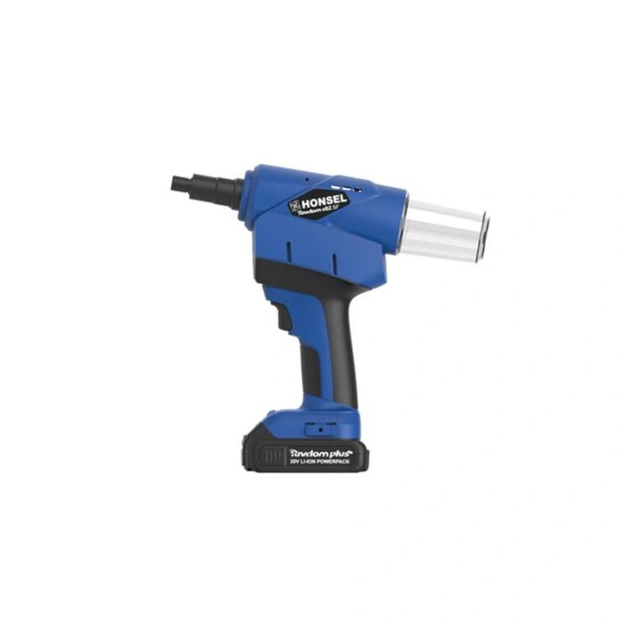 כלי הסמרור הנטען Honsel Rivdom eBZ SF על רקע לבן - Honsel Rivdom eBZ SF cordless riveting tool on a white background