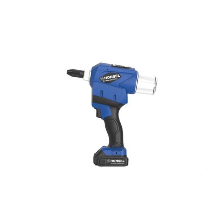 כלי הסמרור הנטען Honsel Rivdom eBZ ZERO על רקע לבן - Honsel Rivdom eBZ ZERO cordless riveting tool on a white background