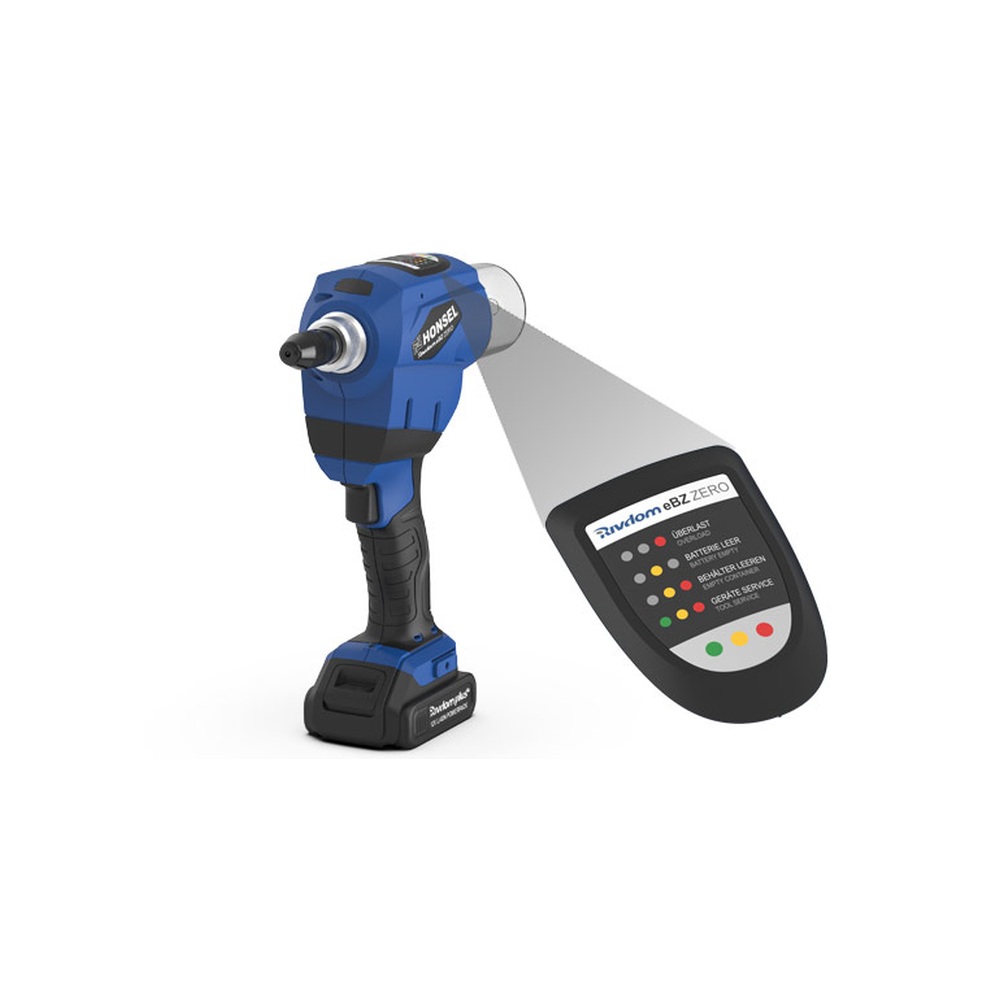 צג הבקרה של כלי הסמרור הנטען Honsel Rivdom eBZ ZERO - Control display of the Honsel Rivdom eBZ ZERO cordless riveting tool