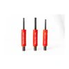 שלושה מחברי Kwikbolt Kleko360 עומדים במידות שונות - Three upright Kwikbolt Kleko360 fasteners in different sizes