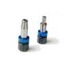 שני מחברי Kwikbolt Thunder בתצורות ראש שונות - Two Kwikbolt Thunder fasteners with different head configurations