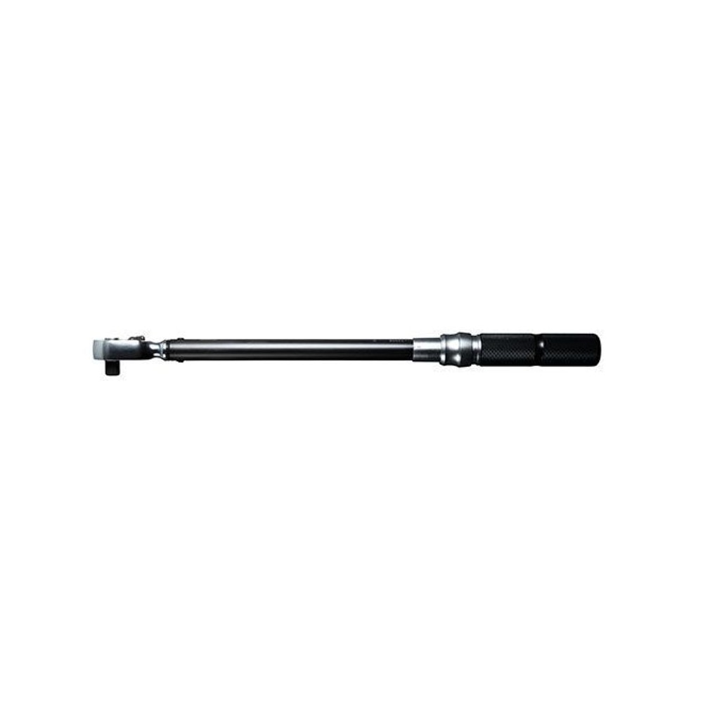 Single torque wrench laid out horizontally on a white background