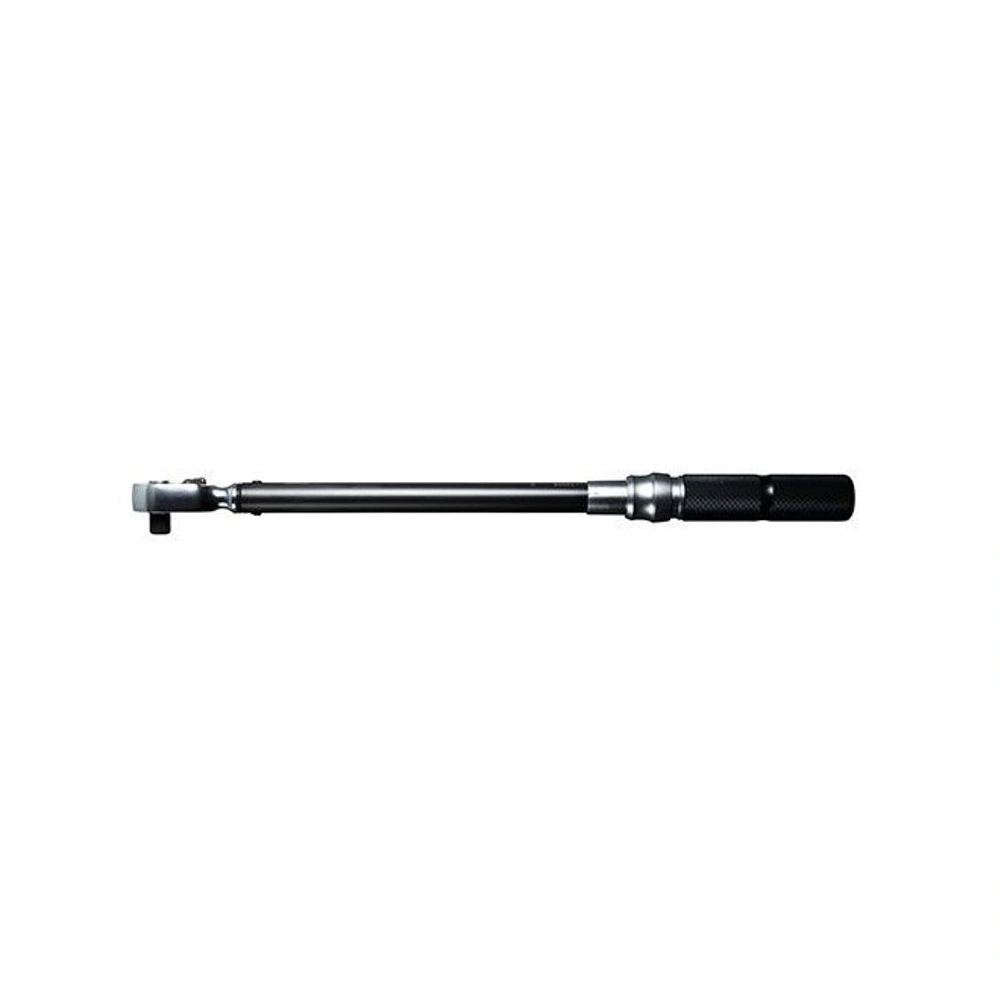 Single torque wrench laid out horizontally on a white background