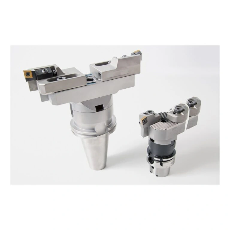 שני כלים לעיבוד קדחים של ModulBore, עומדים - Two ModulBore boring tools, standing
