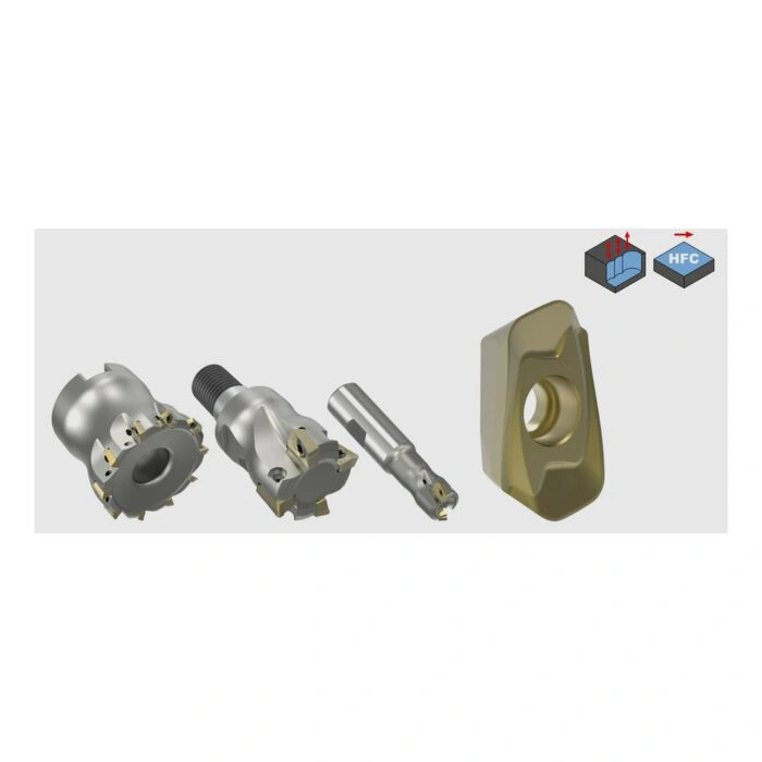 כרסום להזנה גבוהה Mapal NeoMill-2-HiFeed ולוחית מתחלפת - MAPAL NeoMill-2-HiFeed cutter with matching insert