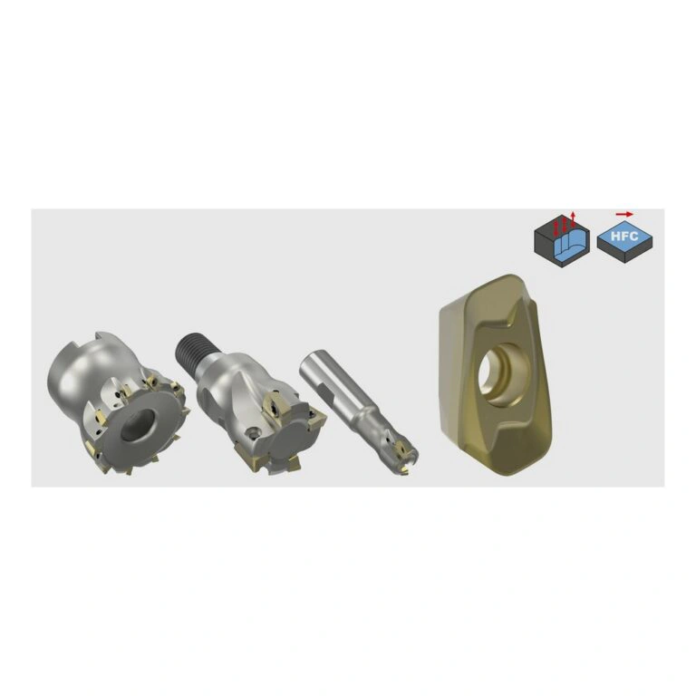כרסום להזנה גבוהה Mapal NeoMill-2-HiFeed ולוחית מתחלפת - MAPAL NeoMill-2-HiFeed cutter with matching insert