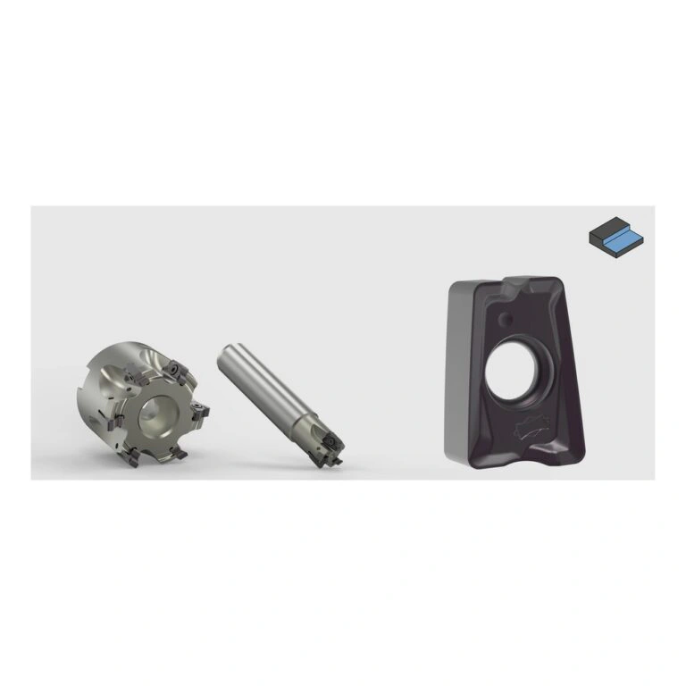 כרסום כתף Mapal NeoMill-4-Corner ולוחית מתחלפת - MAPAL NeoMill-4-Corner cutter with matching insert