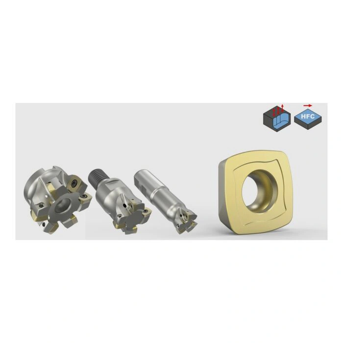 כרסום להזנה גבוהה Mapal NeoMill-4-HiFeed ולוחית מתחלפת - MAPAL NeoMill-4-HiFeed cutter with matching insert