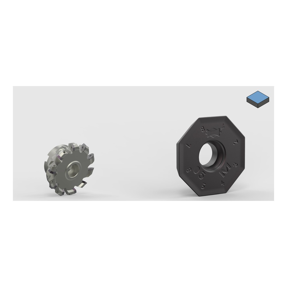 כרסום חזית Mapal NeoMill-8-Face ולוחית מתחלפת - MAPAL NeoMill-8-Face cutter with matching insert