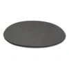 Flat dark gray round disc on a white background, shown in an angled view