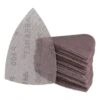 Stack of triangular sanding mesh sheets beside one sheet placed in front