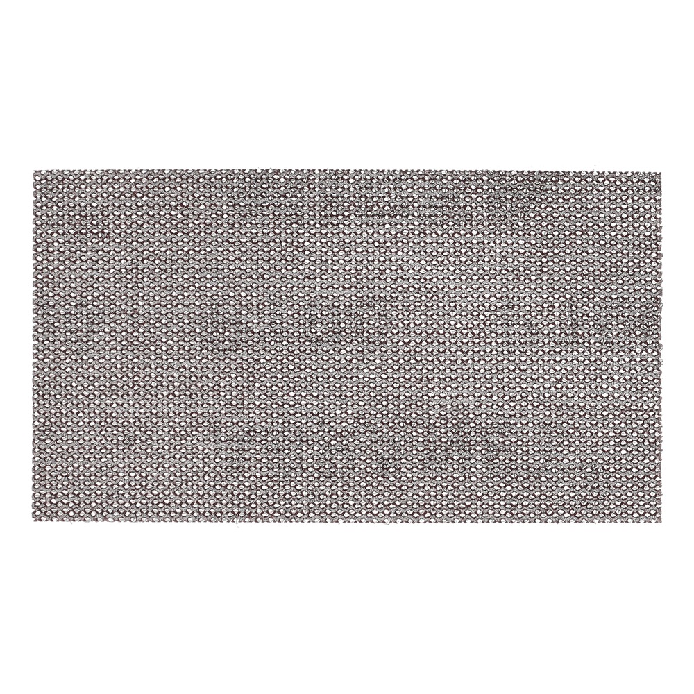 A single rectangular sanding mesh sheet on a white background