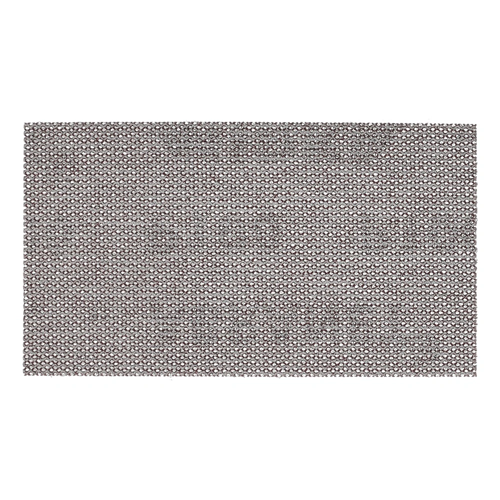 A single rectangular sanding mesh sheet on a white background