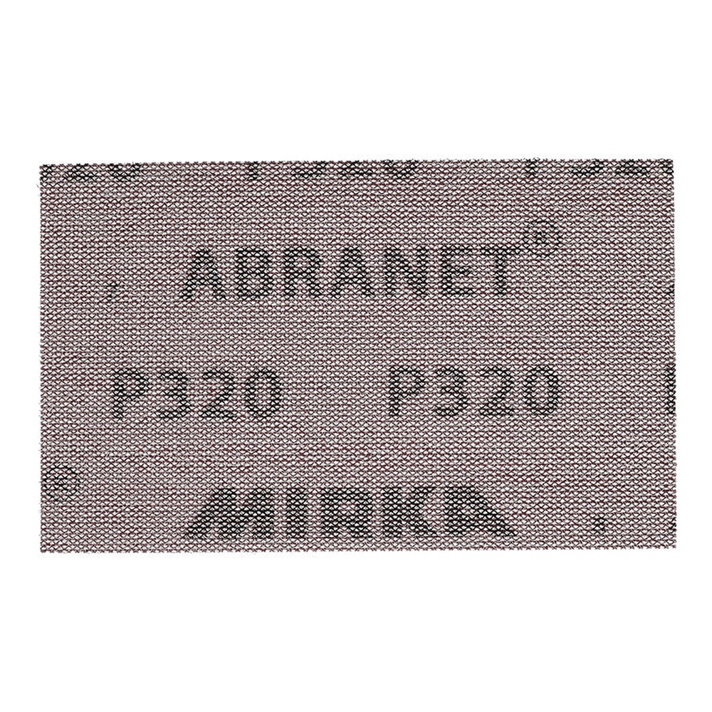 יריעת רשת ליטוש מלבנית עם כיתוב מודפס גדול 'ABRANET' ו- 'P240' - A rectangular sanding mesh sheet with large printed text 'ABRANET'