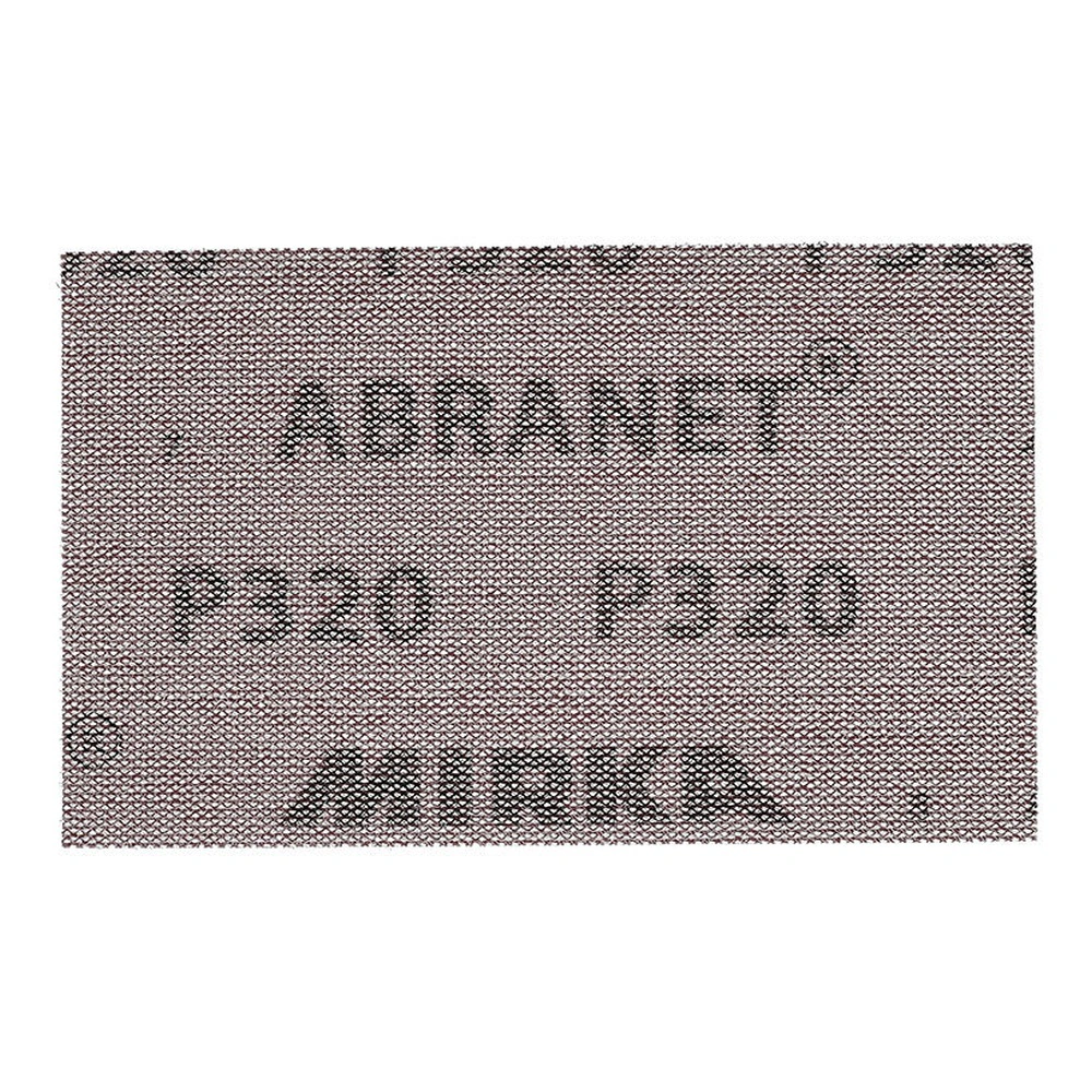 יריעת רשת ליטוש מלבנית עם כיתוב מודפס גדול 'ABRANET' ו- 'P240' - A rectangular sanding mesh sheet with large printed text 'ABRANET'