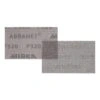 Two overlapping rectangular sanding mesh sheets, with partial printed text