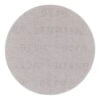 A light gray mesh-like round sanding disc on a white background