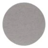 A single round mesh sanding disc in gray-brown on a white background