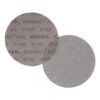 Two round sanding discs overlapping each other on a white background