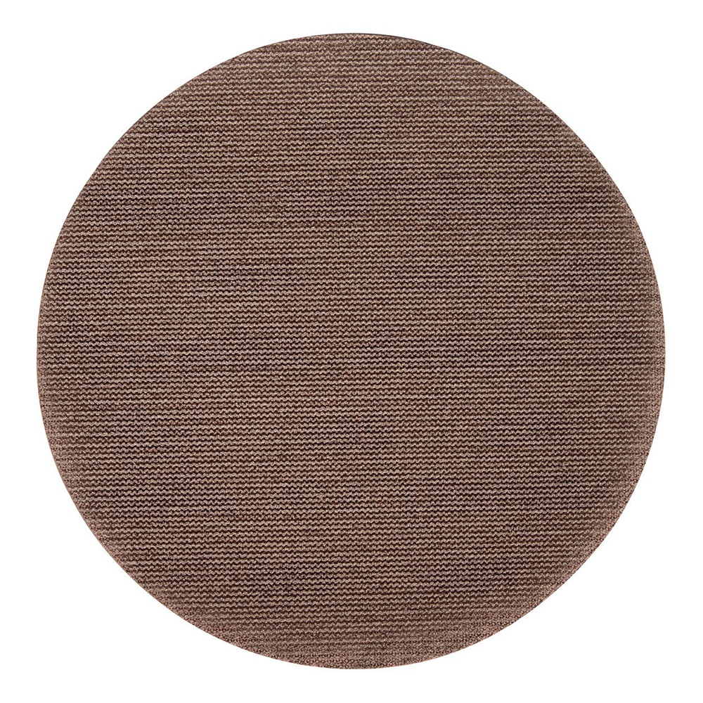 A round brown sanding mesh disc, shown front-on against a white background