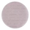 A round sanding disc with a fine mesh surface in a pinkish-gray tone