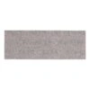A rectangular mesh sanding strip in brown-gray on a white background