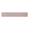 A long pink-brown mesh sanding strip on a white background