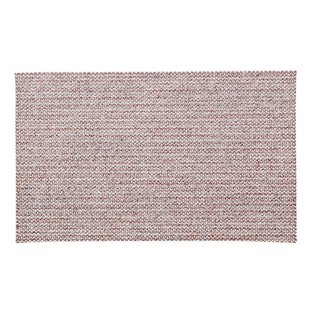 A rectangular abrasive mesh strip in brown-gray color, shown on a white