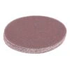 A stack of round reddish-brown mesh sanding discs, shown at an angled view