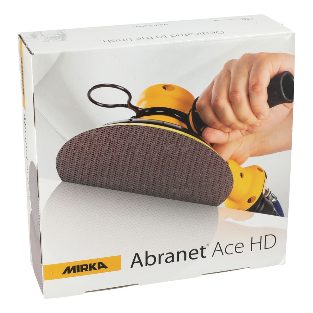 Close-up of product packaging with printed logo, text, and a photo of a hand