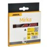 אריזת קרטון של Mirka בזווית מעט אלכסונית, עם חלון שבו נראה חלקית משולש שיוף