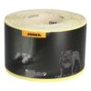A yellow sanding sheet roll wrapped in a black sleeve with the Mirka logo