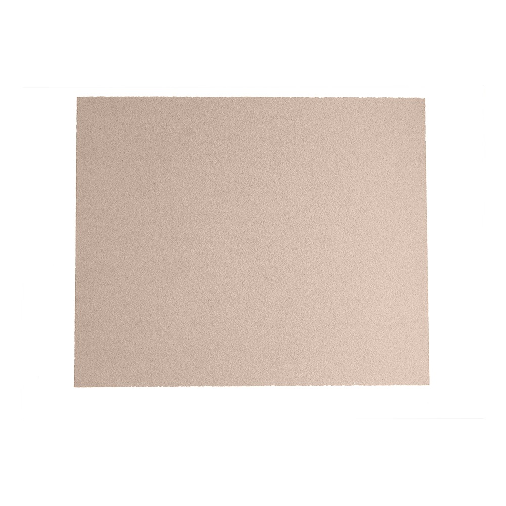 Rectangular beige sanding sheet on a white background
