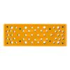 Rectangular yellow pad with many suction holes, shown front-on against