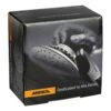A black Mirka product box with a hand-sander photo and white and orange text
