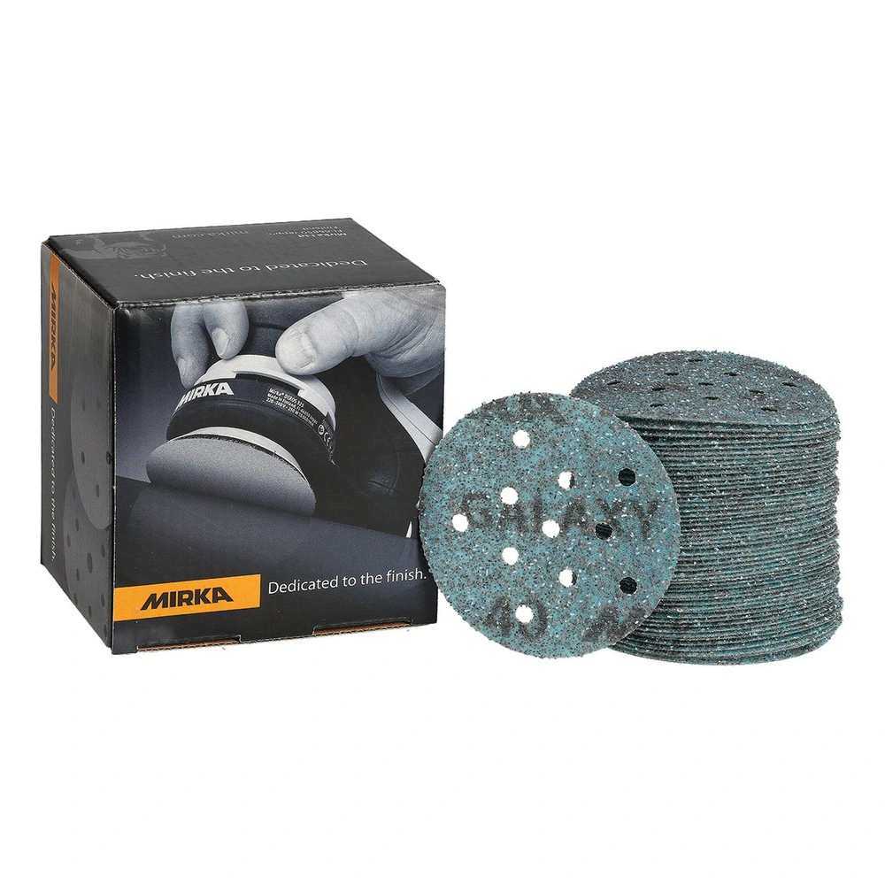 Product box with stacked sanding discs