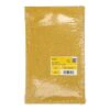 A wrapped yellow sanding-sheet pack, front view, with a small printed label