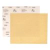 Rectangular yellow-gold sanding sheet with another sheet behind it