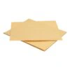 Rectangular yellow-gold sanding sheets stacked