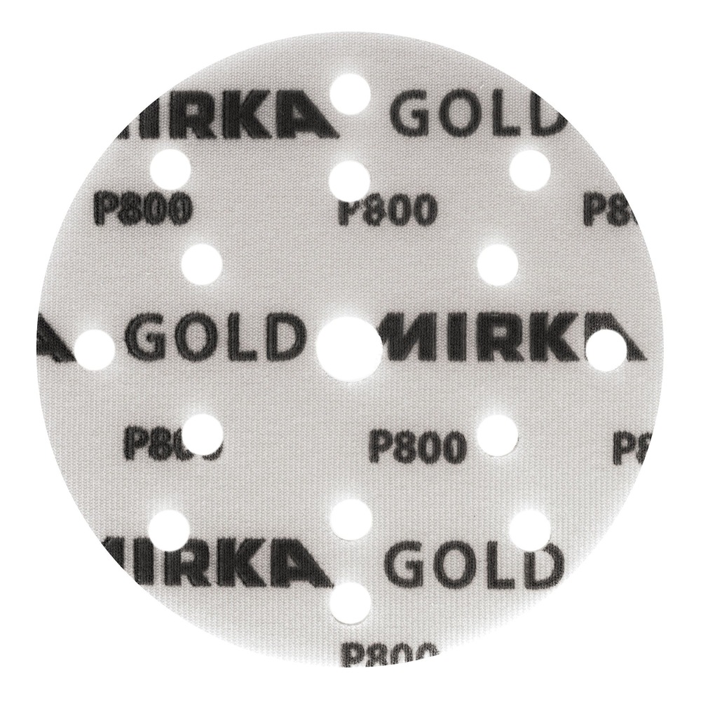 דיסק ליטוש עגול מחורר עם הדפס MIRKA - Round perforated sanding disc with MIRKA print