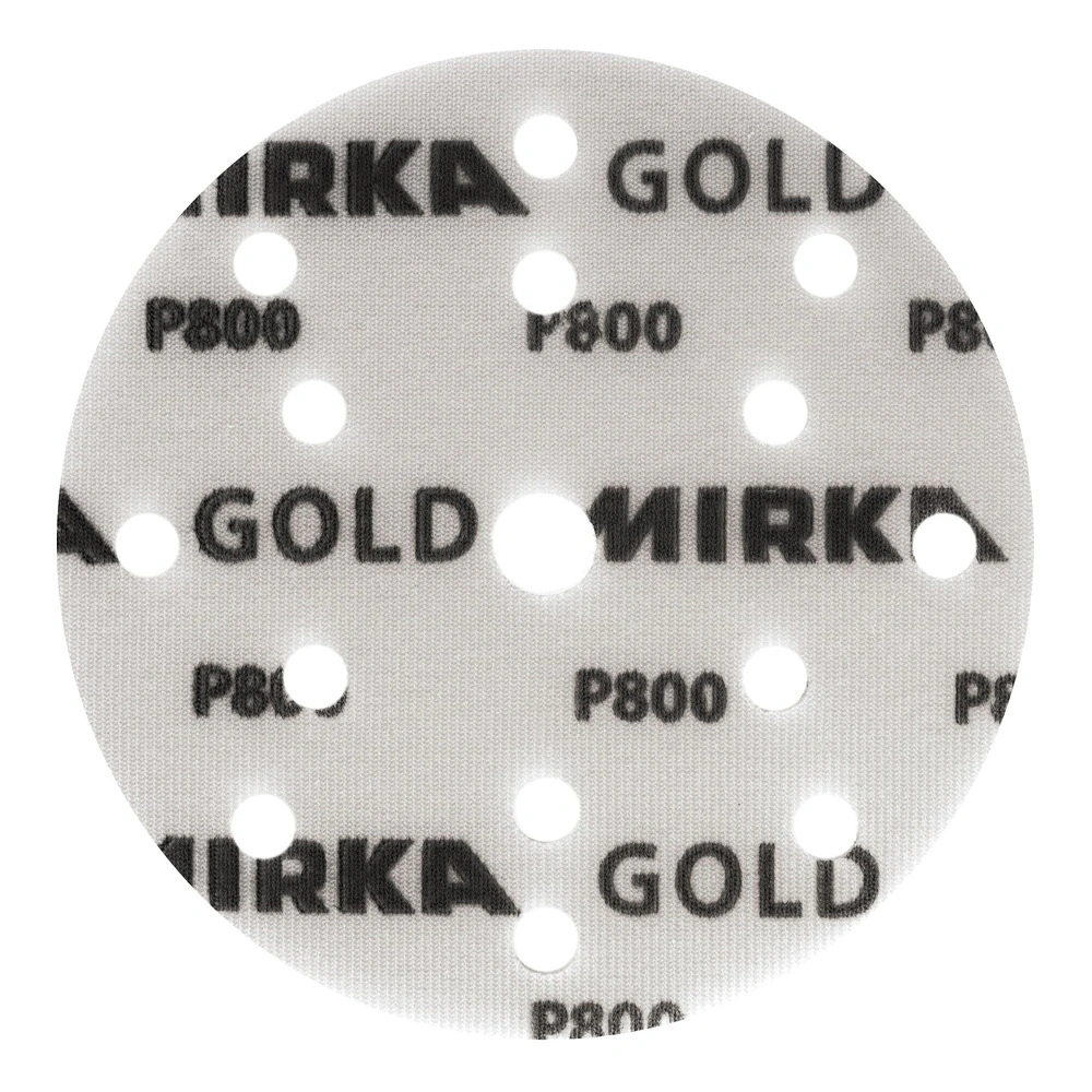 דיסק ליטוש עגול מחורר עם הדפס MIRKA - Round perforated sanding disc with MIRKA print
