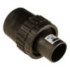 Black hose adapter with ribbed ring