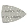Perforated triangular sanding sheet with Mirka print