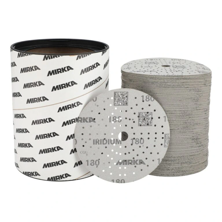 קסטת חומרי לטש Mirka Iridium Grip 121H בקוטר 150 מ״מ