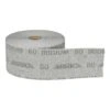 Gray sanding roll unspooled forward