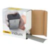 Open sanding roll box with strip protruding